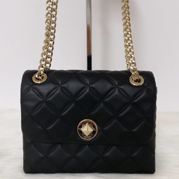 kate spade Handbags - New Kate Spade Natalia Small Flap Crossbody Bag/Quilted  Leather/Black